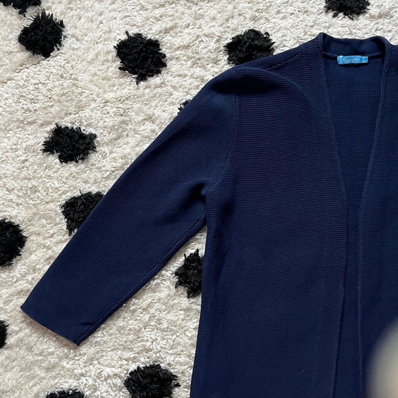 J. McLaughlin size small Deep Blue Women's Cardigan - Picture 3 of 11